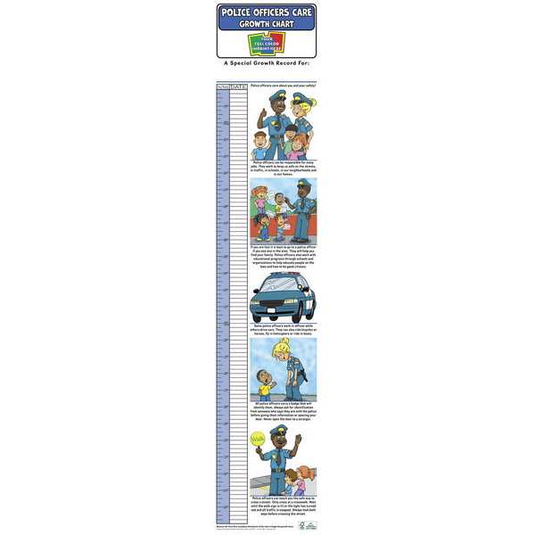 SC0022 Police Officers CAREs Growth Chart with Custom Imprint